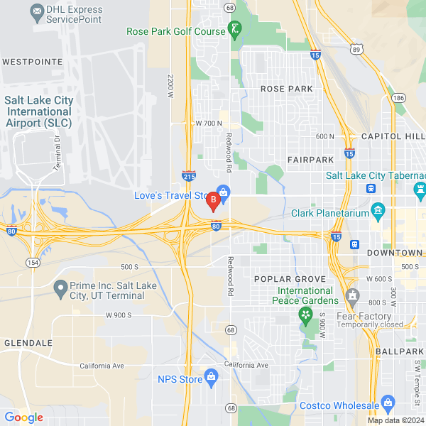 Family Heritage Stories location map: 47 Orange St, Salt Lake City, UT